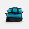 KR Strikeforce Konvoy Double Roller black/Caribbean blue lying on its side