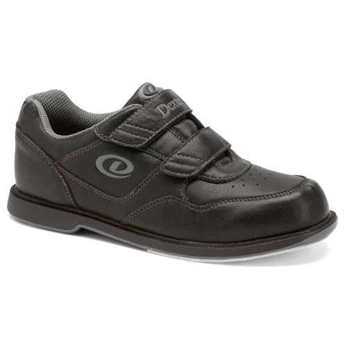 V-Strap Mens Velcro Bowling Shoes Black 