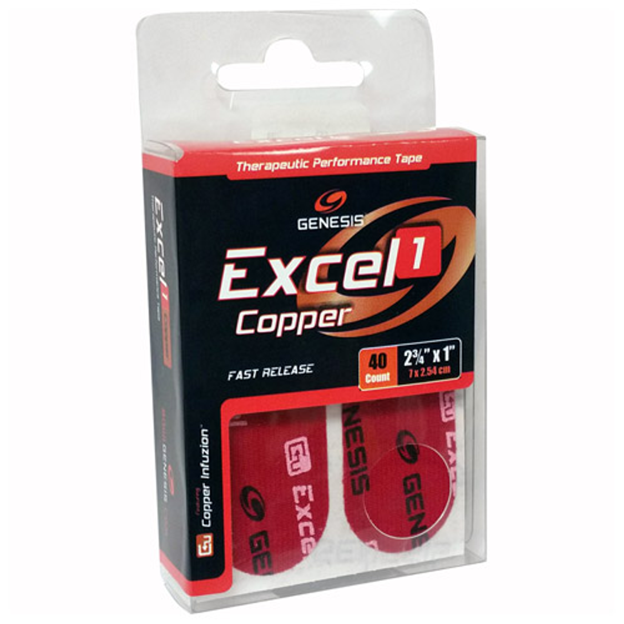 Genesis Excel 1 Copper Performance Tape Red