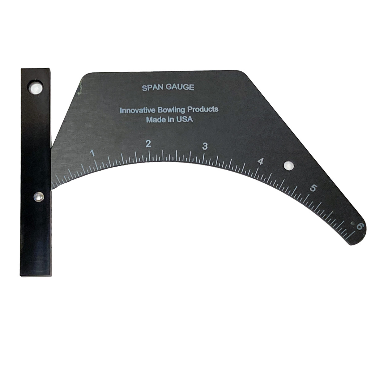 Innovative Span Gauge with 1-1/2 inch stud for bowling ball span measurement