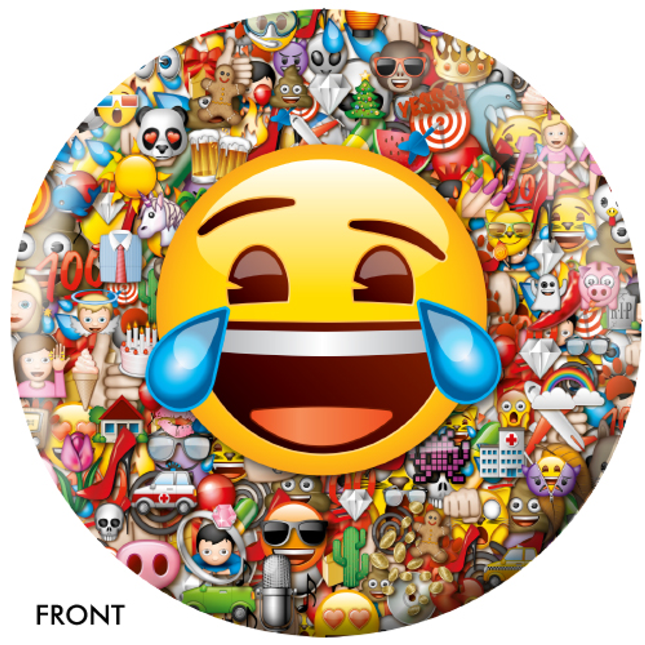 OTBB Emoji Laugh-Cry Bowling Ball