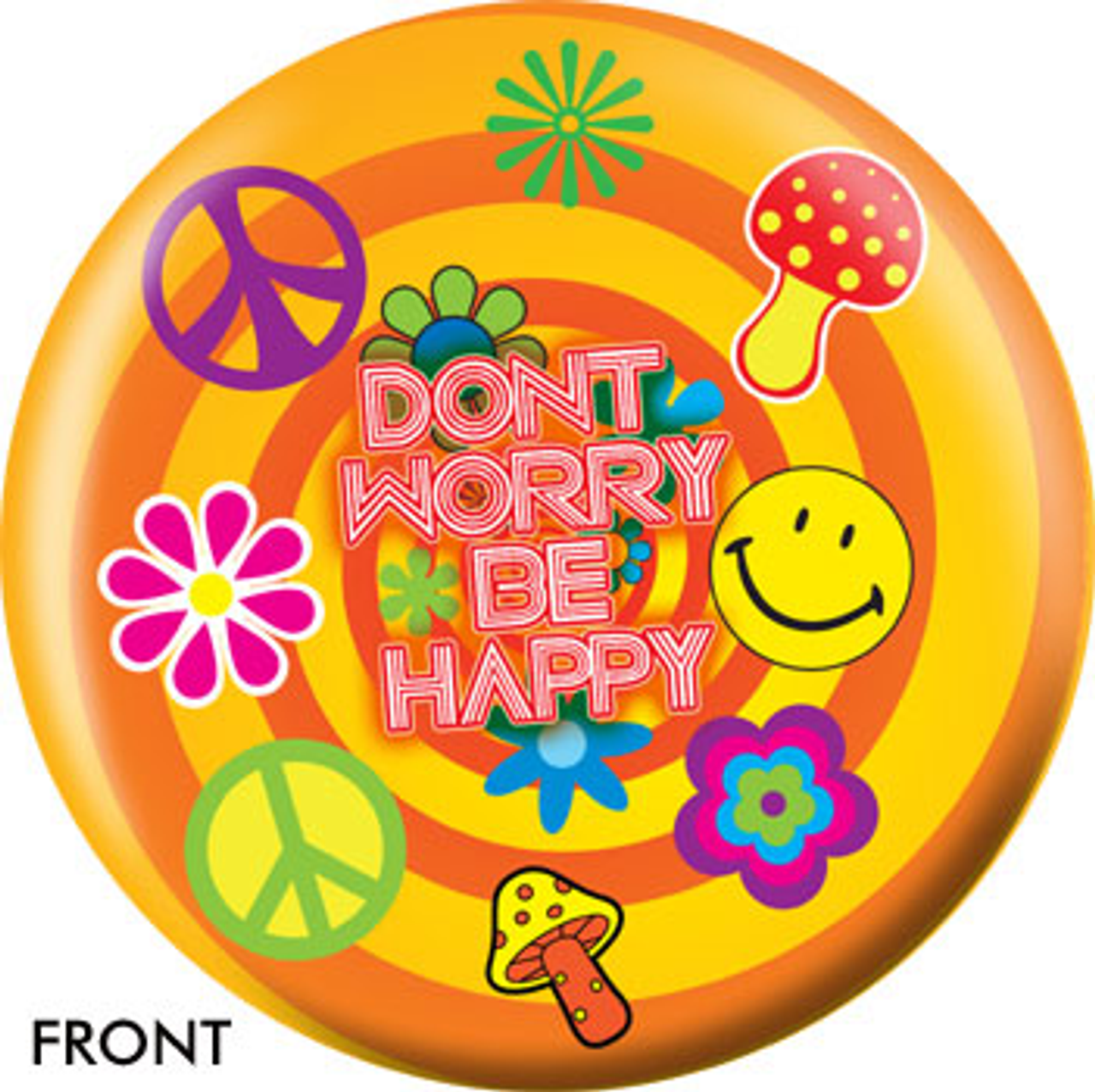 OTBB Don't Worry Be Happy Bowling Ball