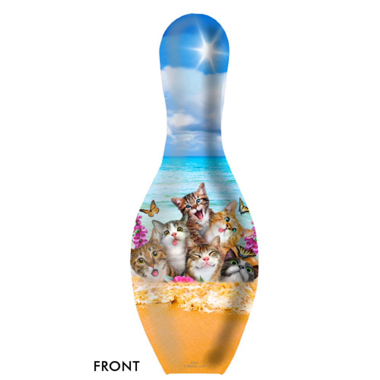 OTBB Cats Selfie Bowling Pin