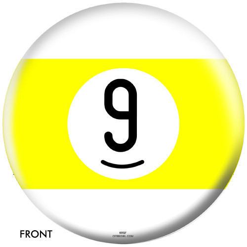 OTBB 9 Ball Yellow Stripe Bowling Ball - FREE SHIPPING