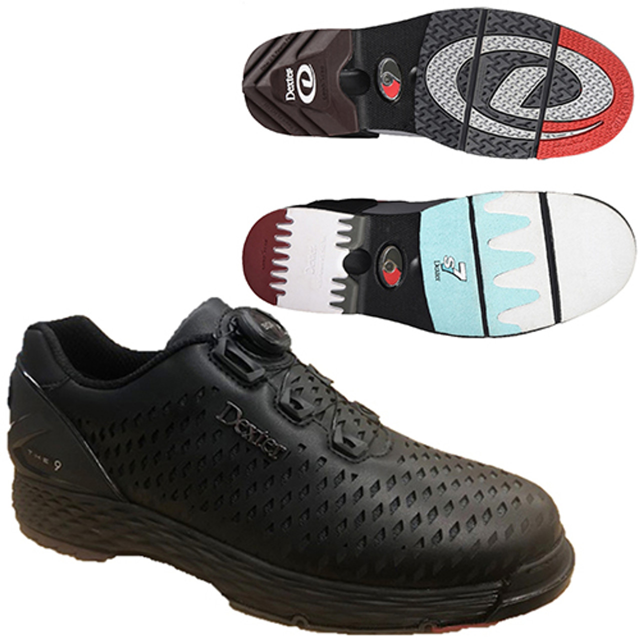 Dexter THE C9 Lazer Mens Bowling Shoes Color Black/Grey