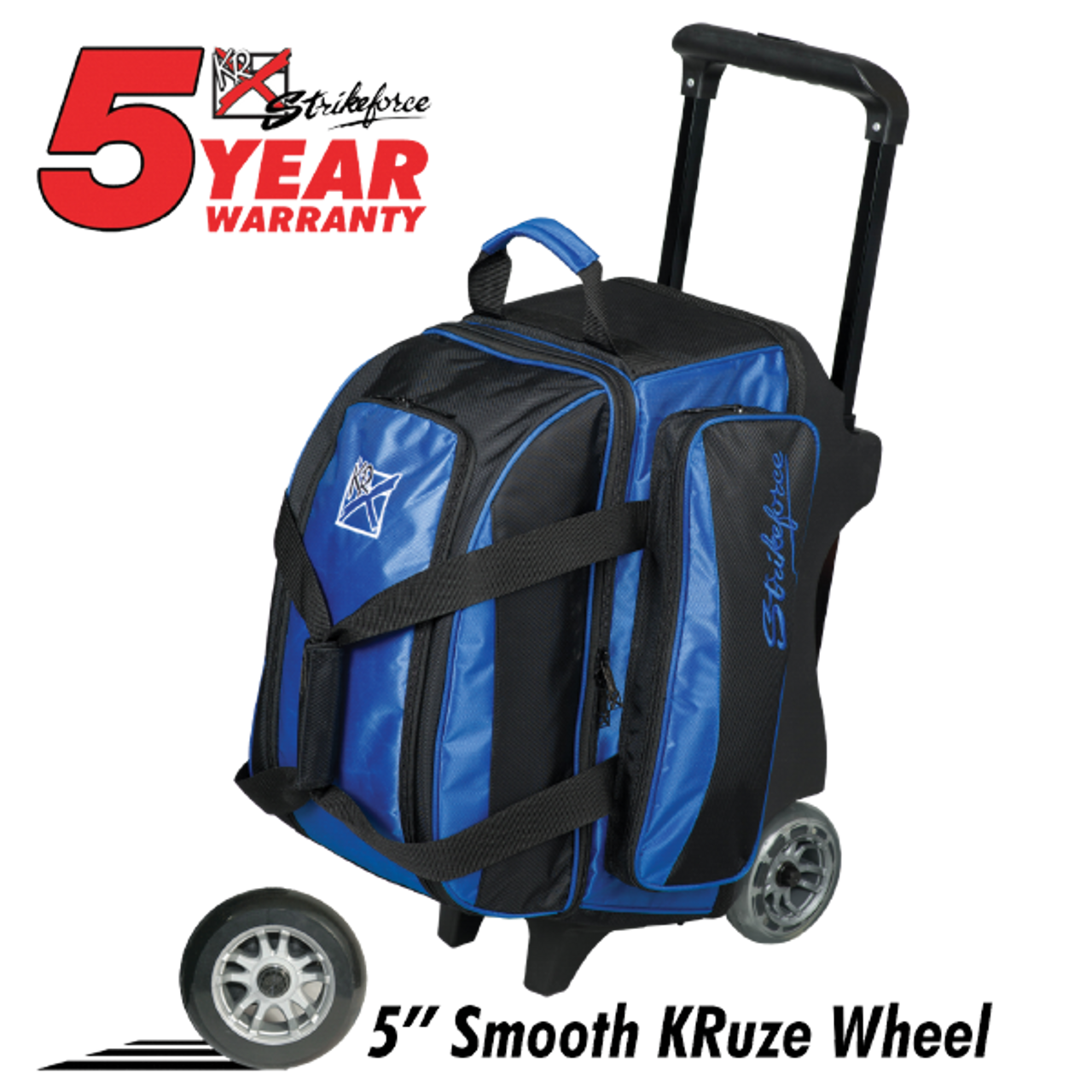 KR Strikeforce Konvoy 2 Ball Roller Bag Royal