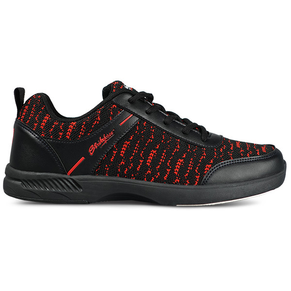 KR Strikeforce Mens Flyer Mesh Lite Bowling Shoes Black/Cardinal FREE