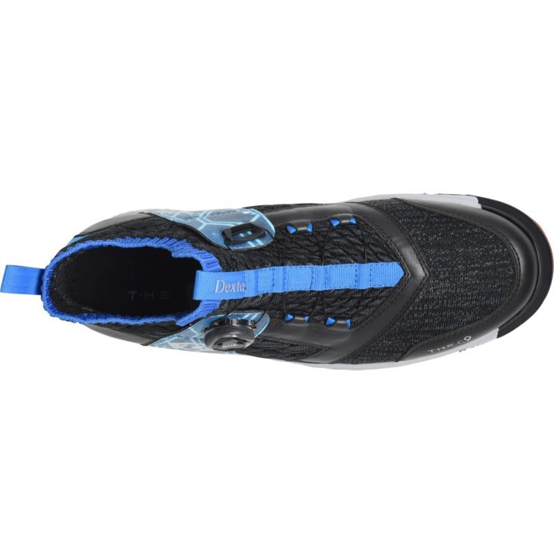 Dexter THE C9 Sidewinder BOA Bowling Shoes Black/Blue Wide Width FREE