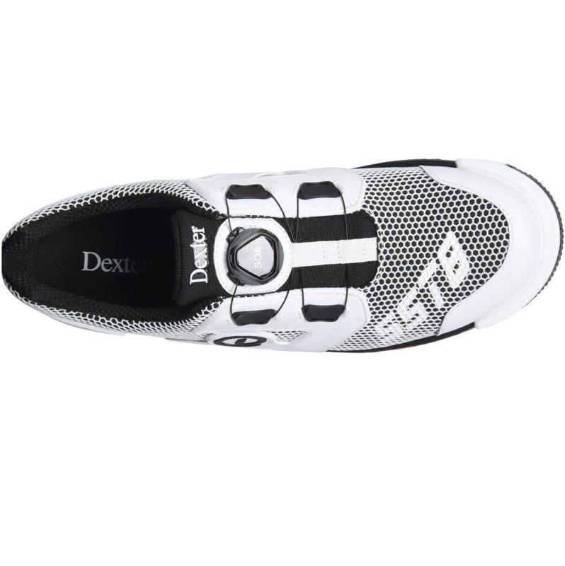 Dexter SST 8 Power-Frame Boa White/Black Mens Bowling Shoes Wide