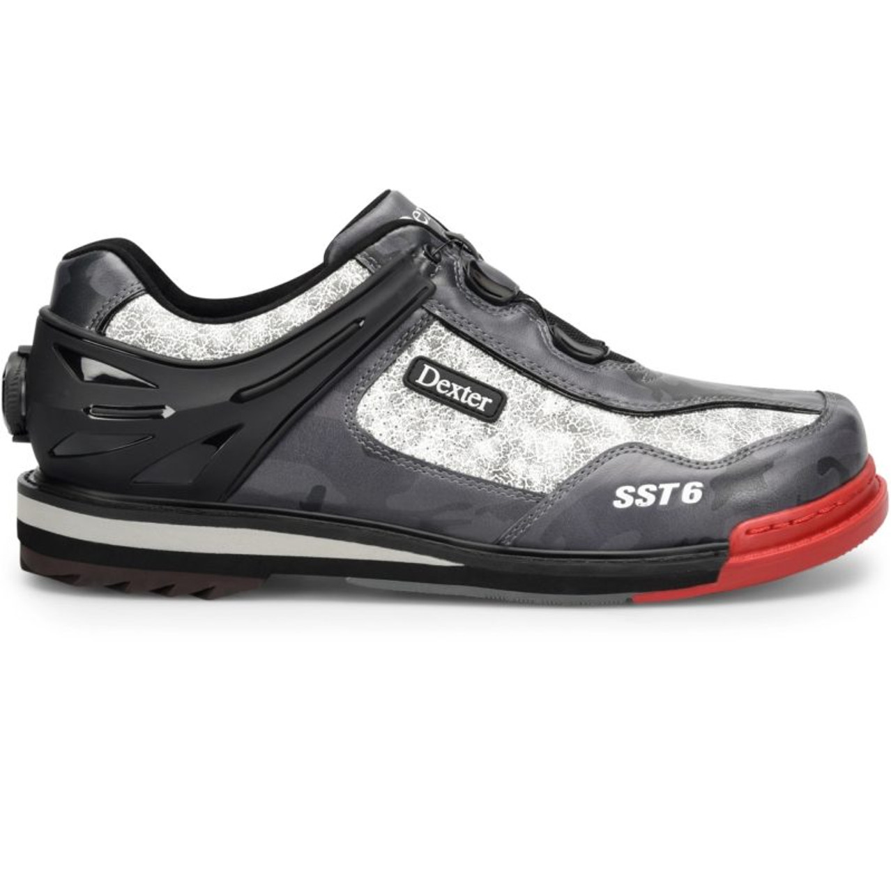 Dexter SST 6 Hybrid Boa Mens Bowling Shoes Grey Camo/Multi Right Hand