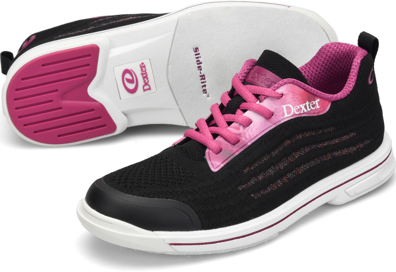 Dexter Dexlite Knit Women's Bowling Shoes Black/Pink | FREE