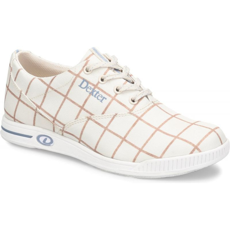 Dexter Kerrie Women's Bowling Shoes Cream Plaid | FREE SHIPPING