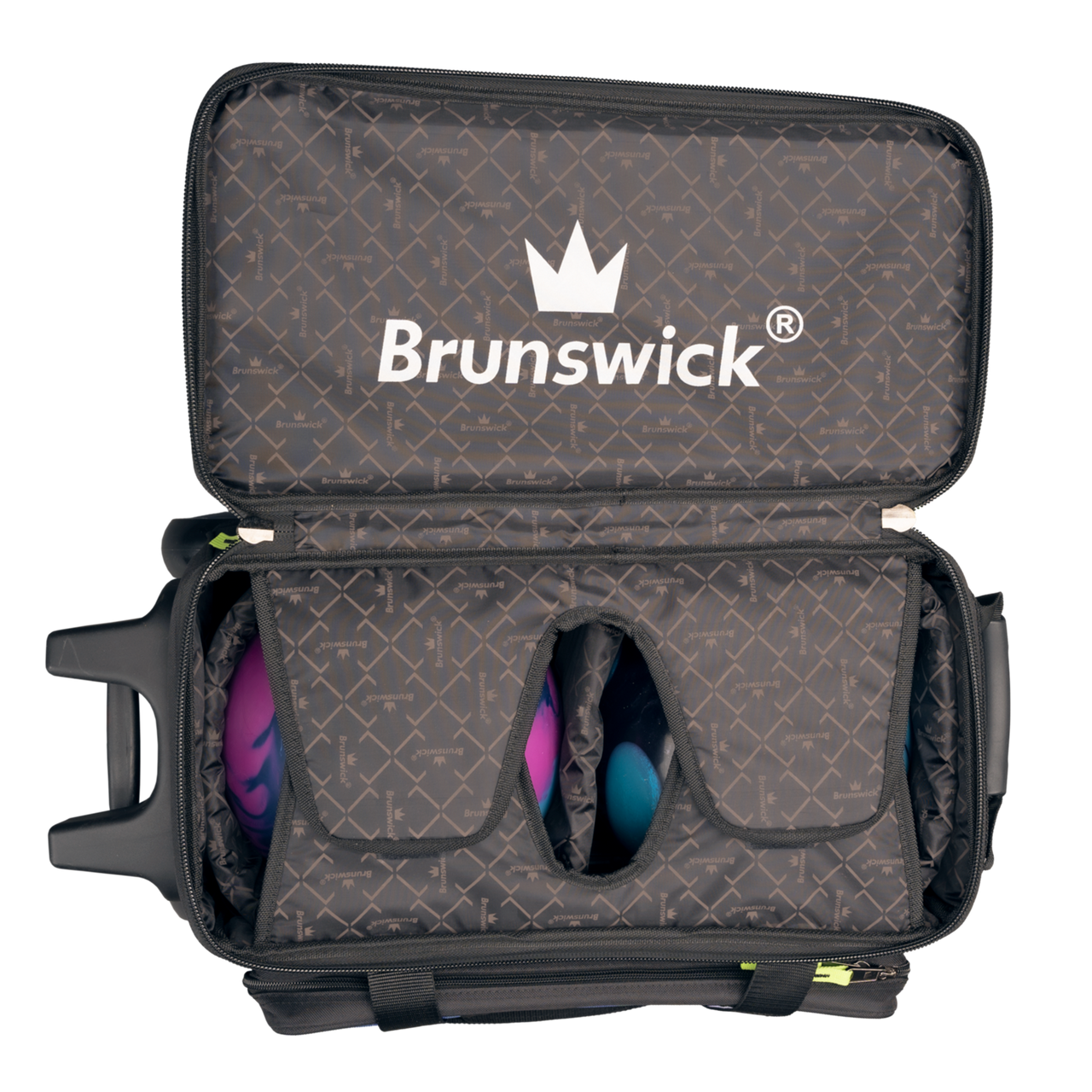 Brunswick Quest 2 Ball Roller Bag Blue