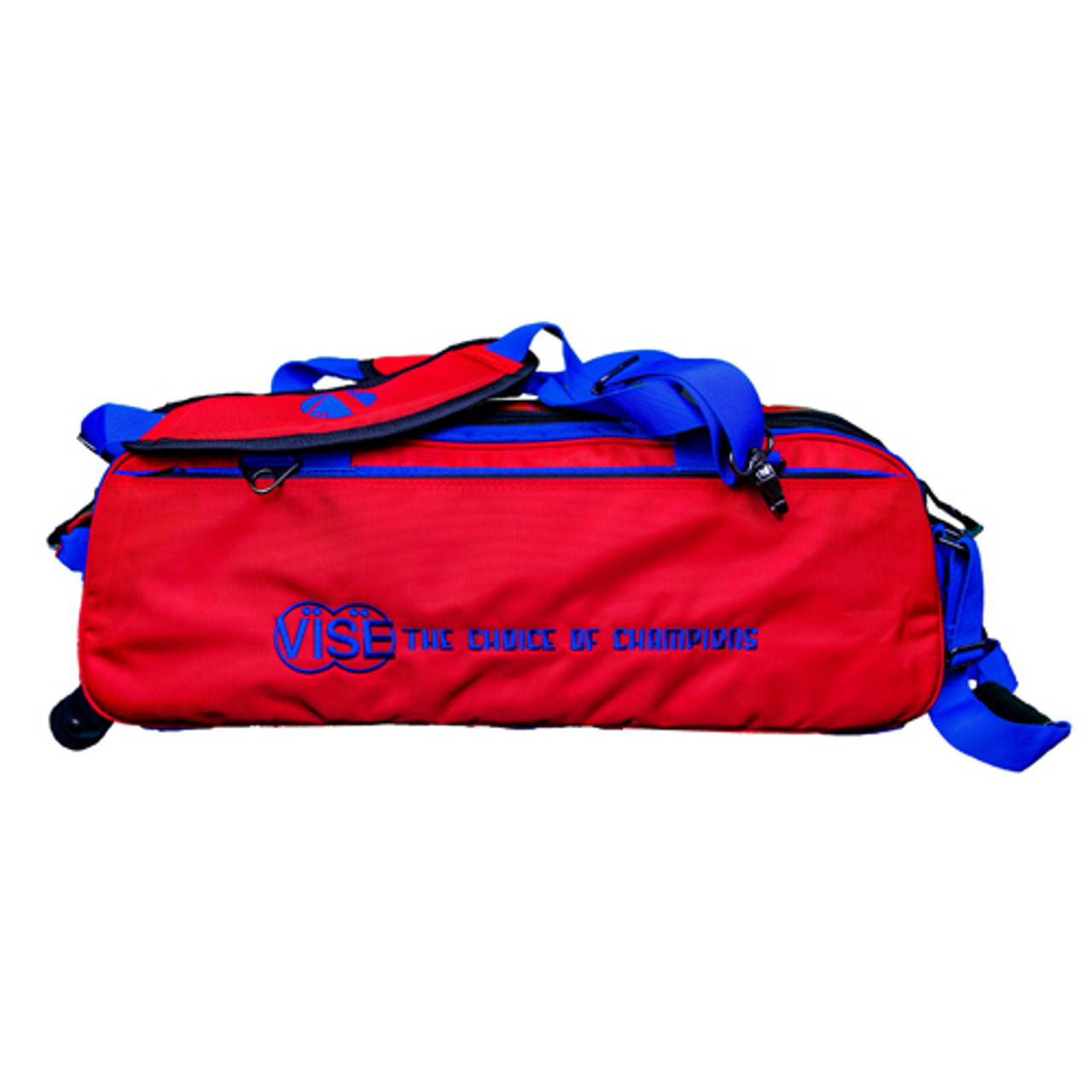 VISI ボウリングバッグ THE CHOICE OF CHAMPIONS Vise Clear Top Triple Tote Bag Red/Blue | FREE SHIPPING