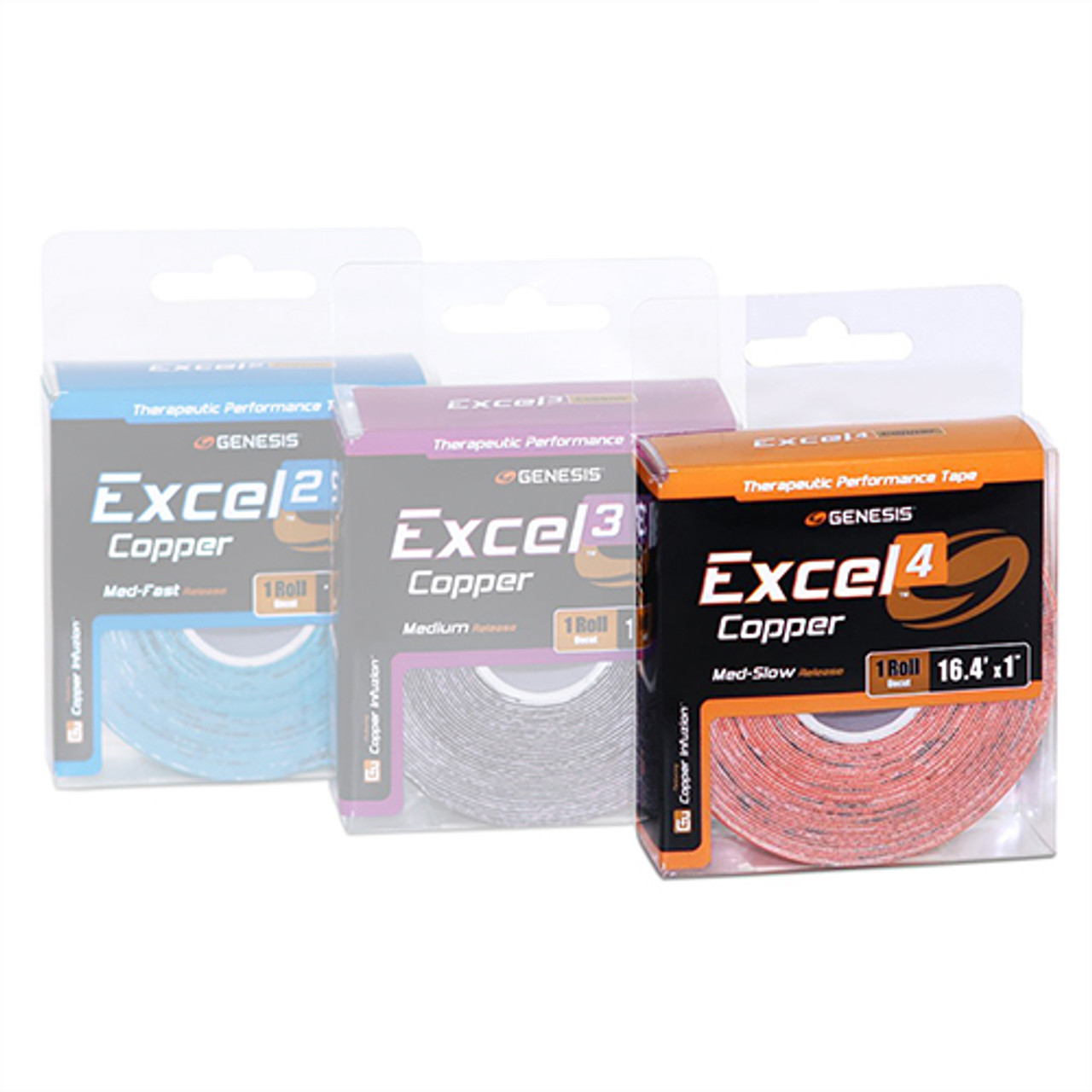 Genesis Excel Copper 4 Performance Tape Orange Roll