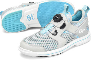 Dexter Pro BOA Women's Bowling Shoes Light Grey/Blue Right Hand