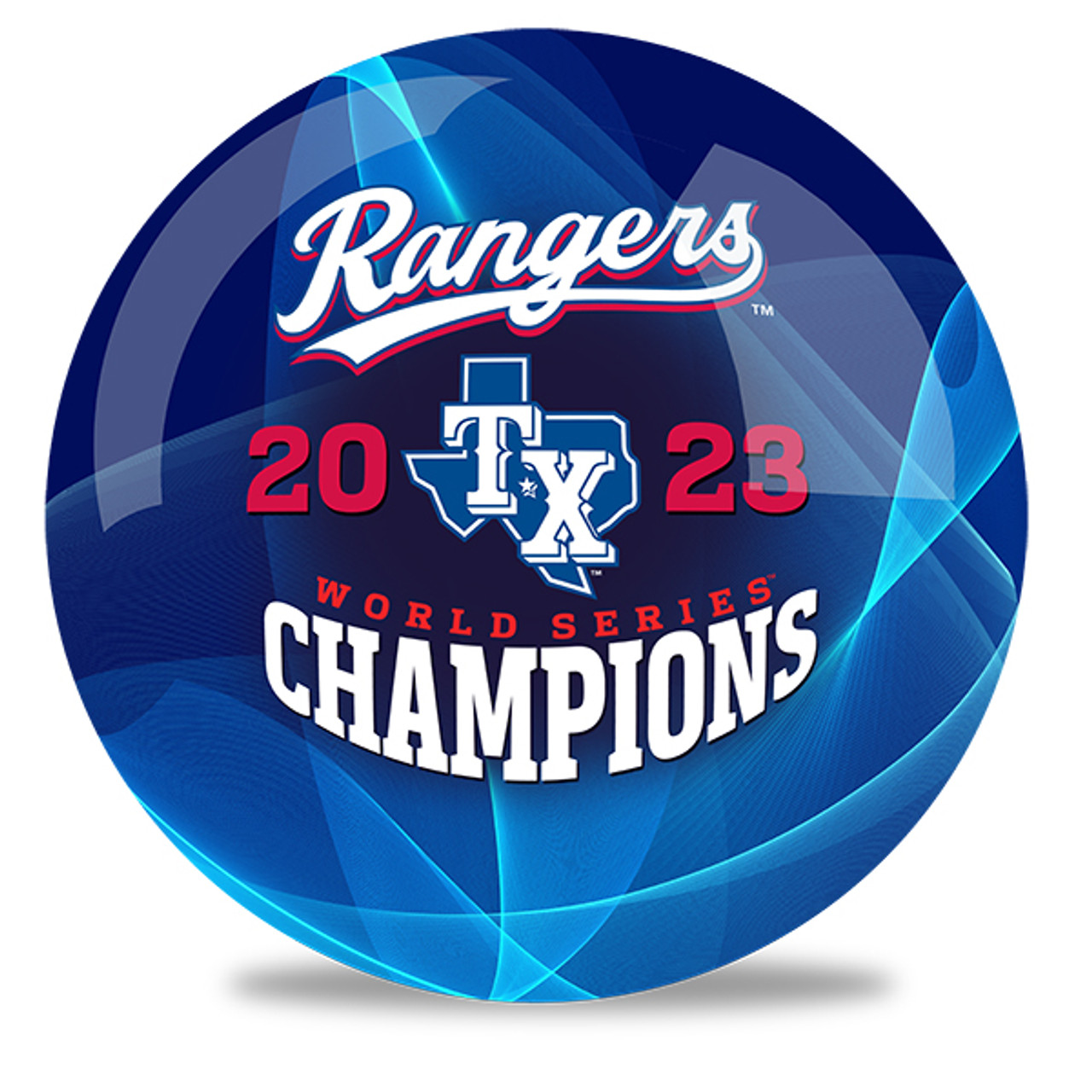 OTBB 2023 World Series Champion Texas Rangers Bowling Ball