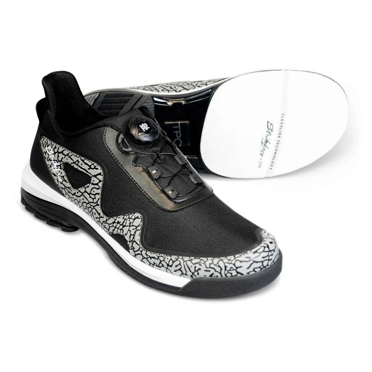 KR Strikeforce Men's TPC Gladiator Bowling Shoes Black/Stone Right