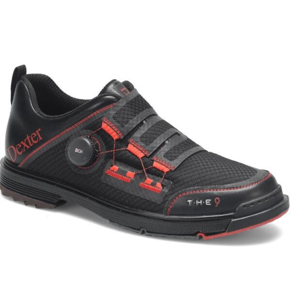 Dexter THE 9 Stryker Boa Bowling Shoes Color Black/Red Medium