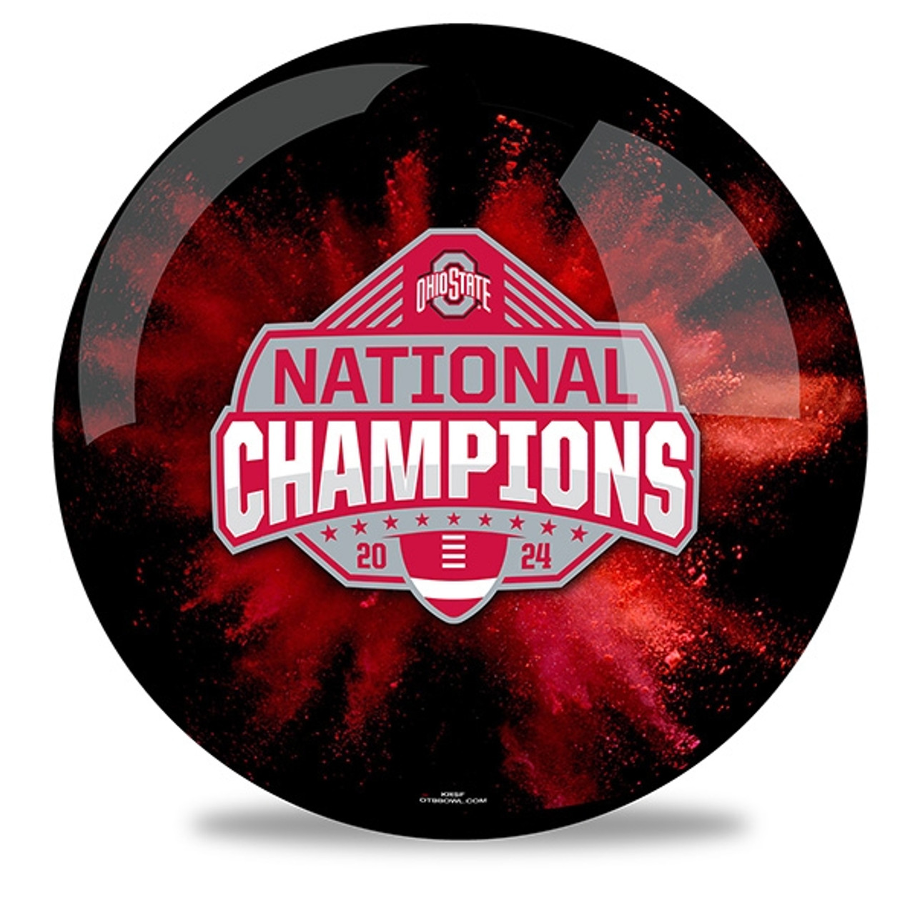 OTBB 2024 National Champions Ohio State Buckeyes Black Bowling Ball