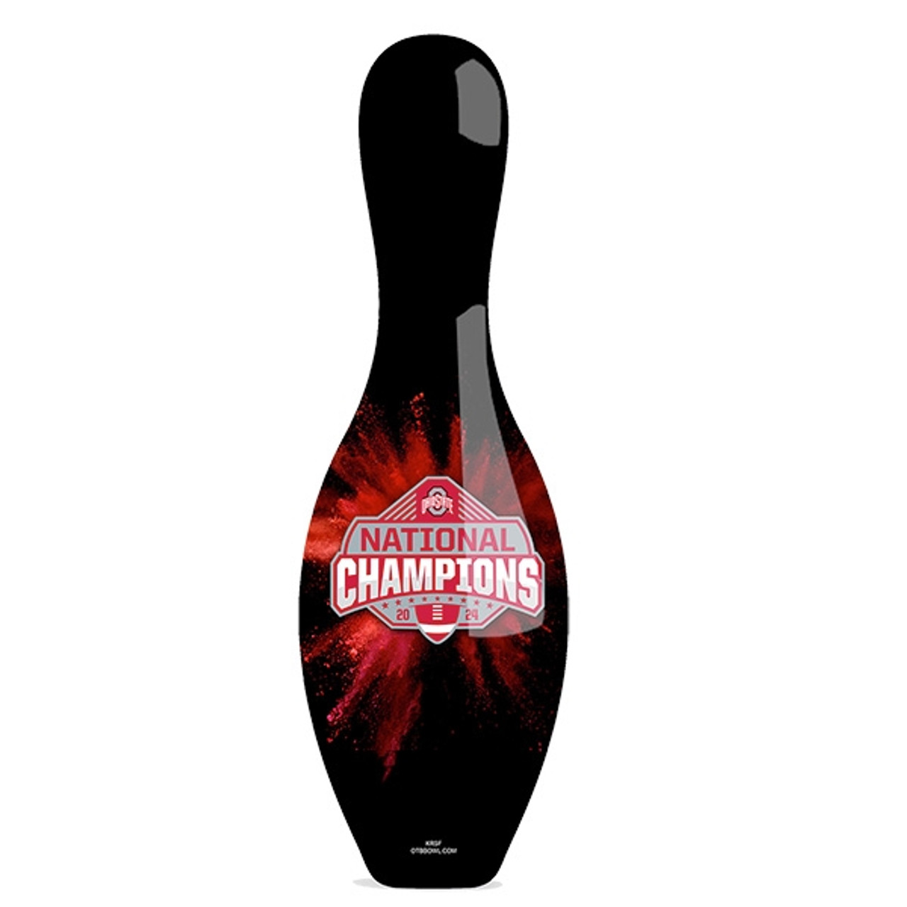OTBB 2024 National Champions Ohio State Buckeyes Black Bowling Pin