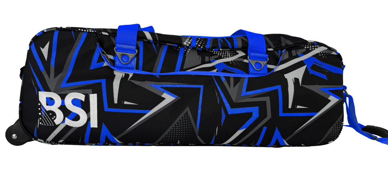 BSI Triple Tote Bag Blue/Black Print