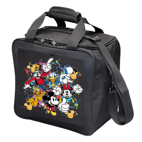 Disney Mickey and Friends one ball bowling bag with adjustable shoulder strap and padded handle