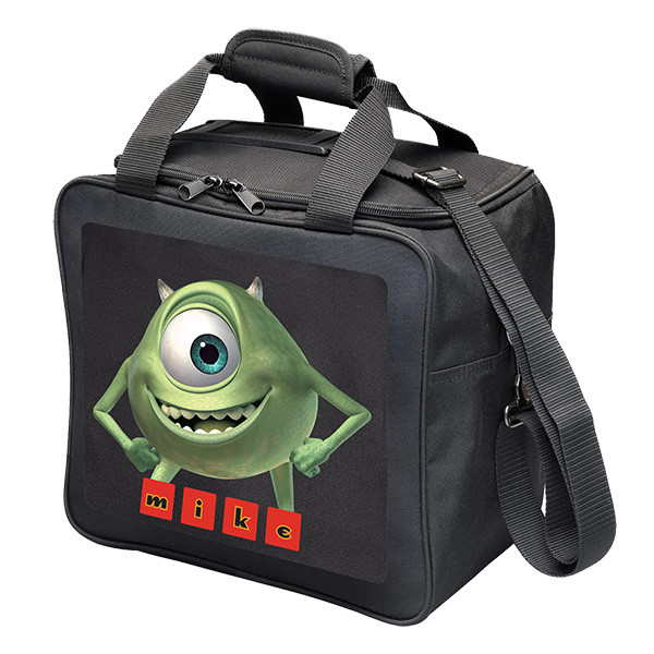 Disney Pixar Mike Wazowski single ball bowling bag with adjustable shoulder strap and padded handle