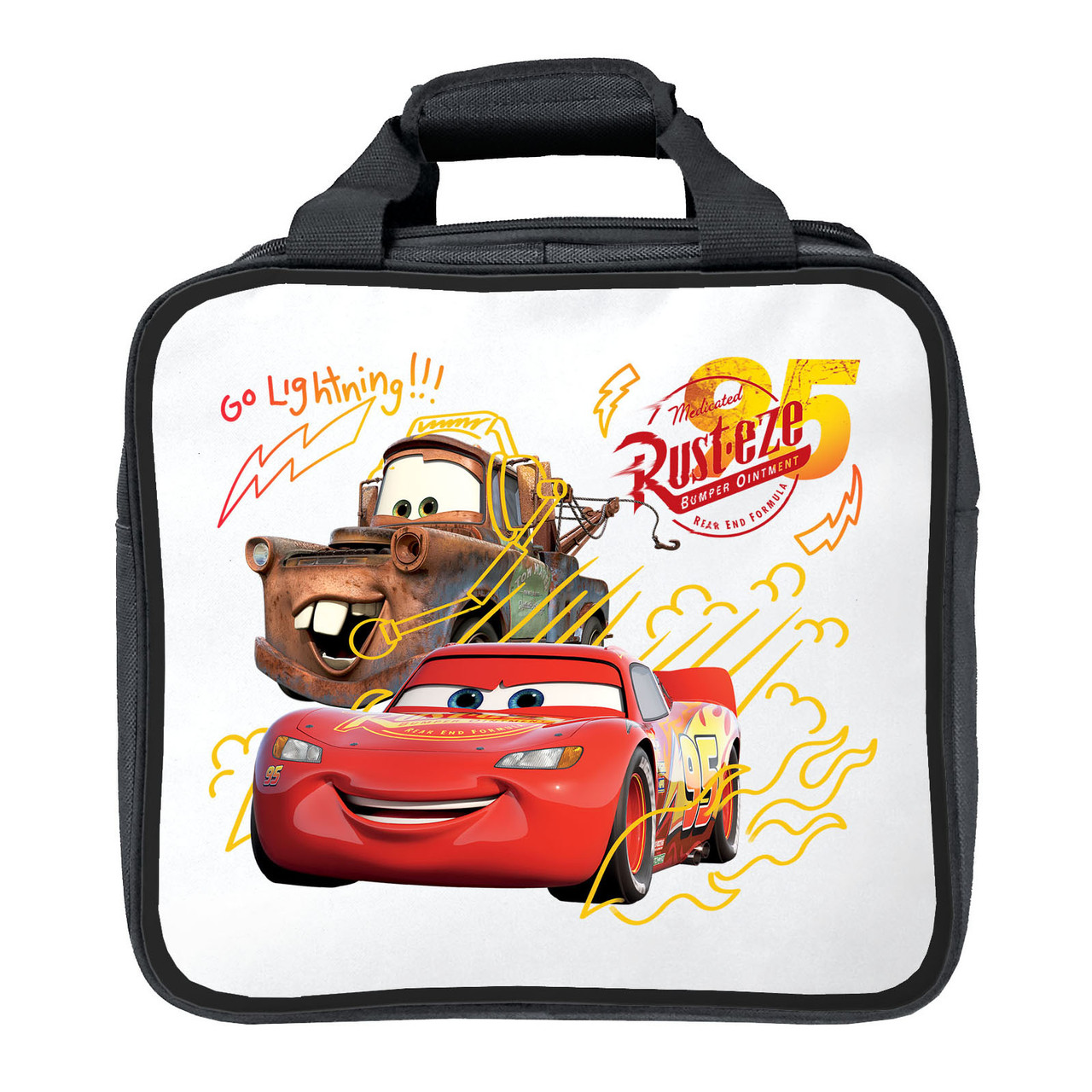 KR Strikeforce Cars Go Lightning 1 Ball Tote Bowling Bag