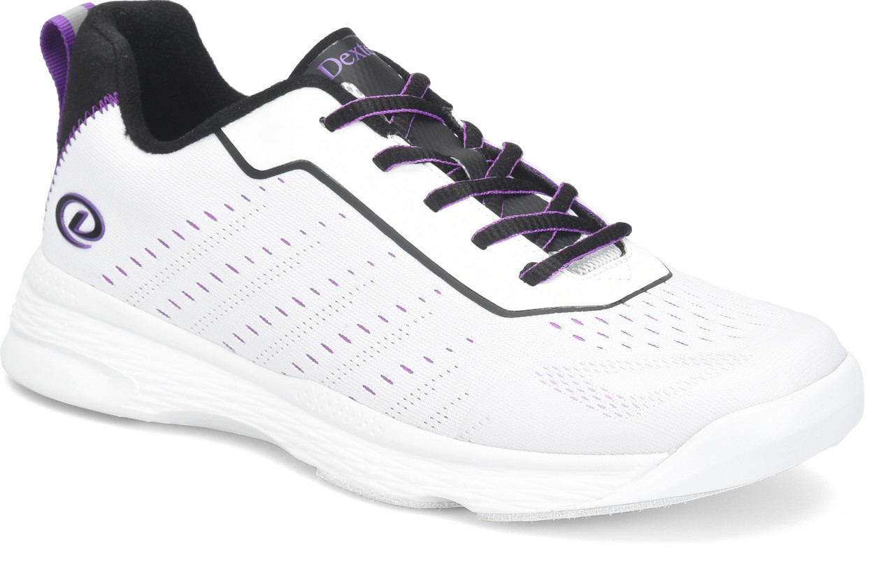 Dexter Trixie Women's Bowling Shoes White/Black/Purple | FREE