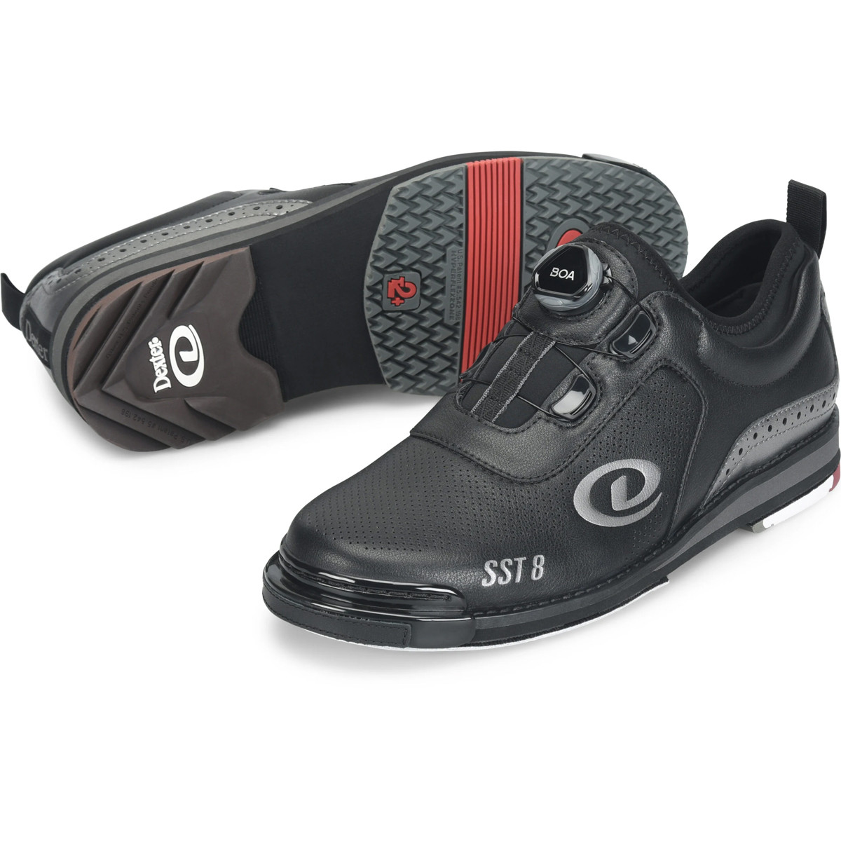 【お買い得】DexterSST8 BOA シューズ　25cm 交換用ソール2枚付 Dexter SST 8 BOA MC Black/Pewter Bowling Shoes | FREE SHIPPING