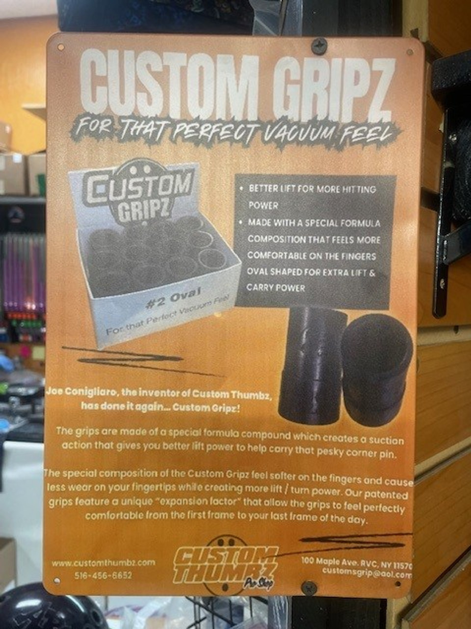 Custom Gripz Super Suction Oval Finger Insert - Buy In Bulk and