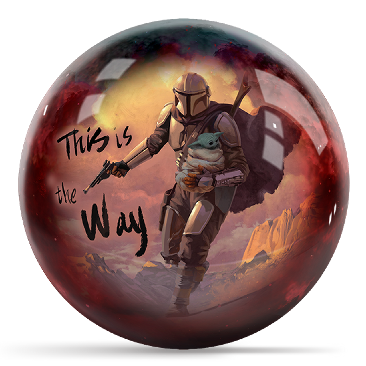 Star Wars Grogu Din Djarin Bowling Ball