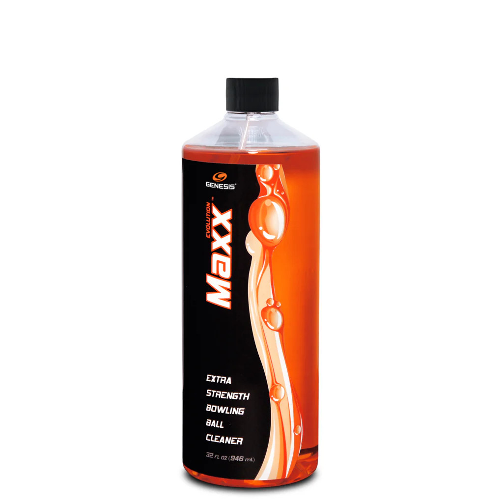 Genesis Evolution Maxx Orange 32 oz bowling ball cleaner refill bottle
