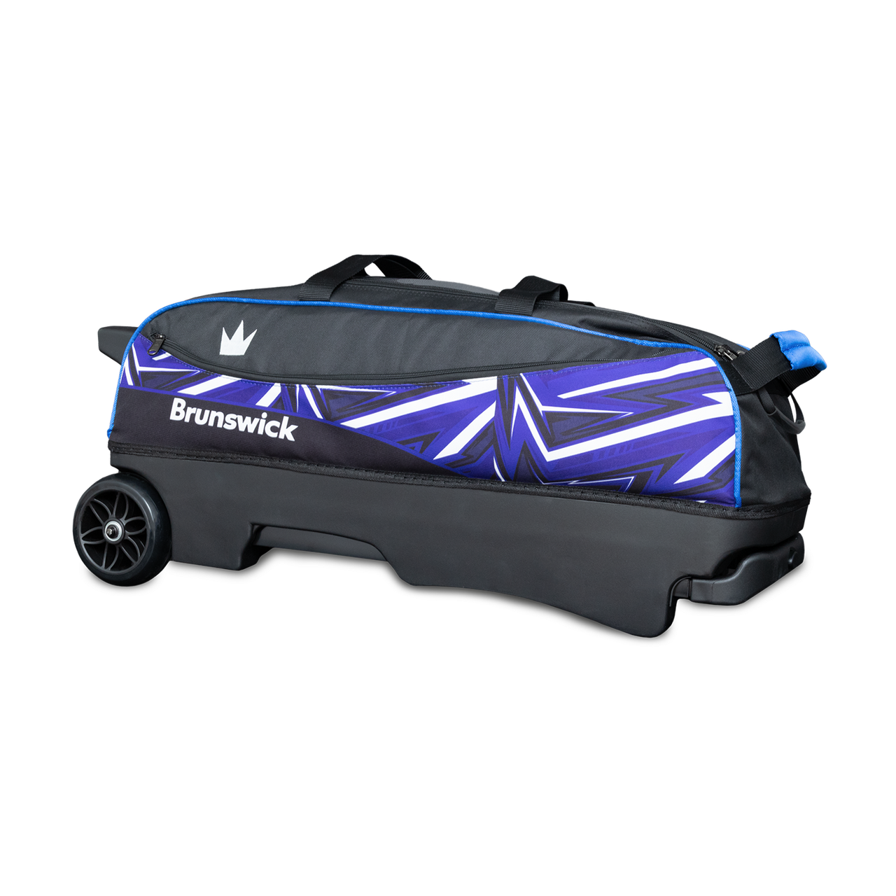 Side of Brunswick Hybrid Triple Roller with 5 inch pvc wheels and molded base