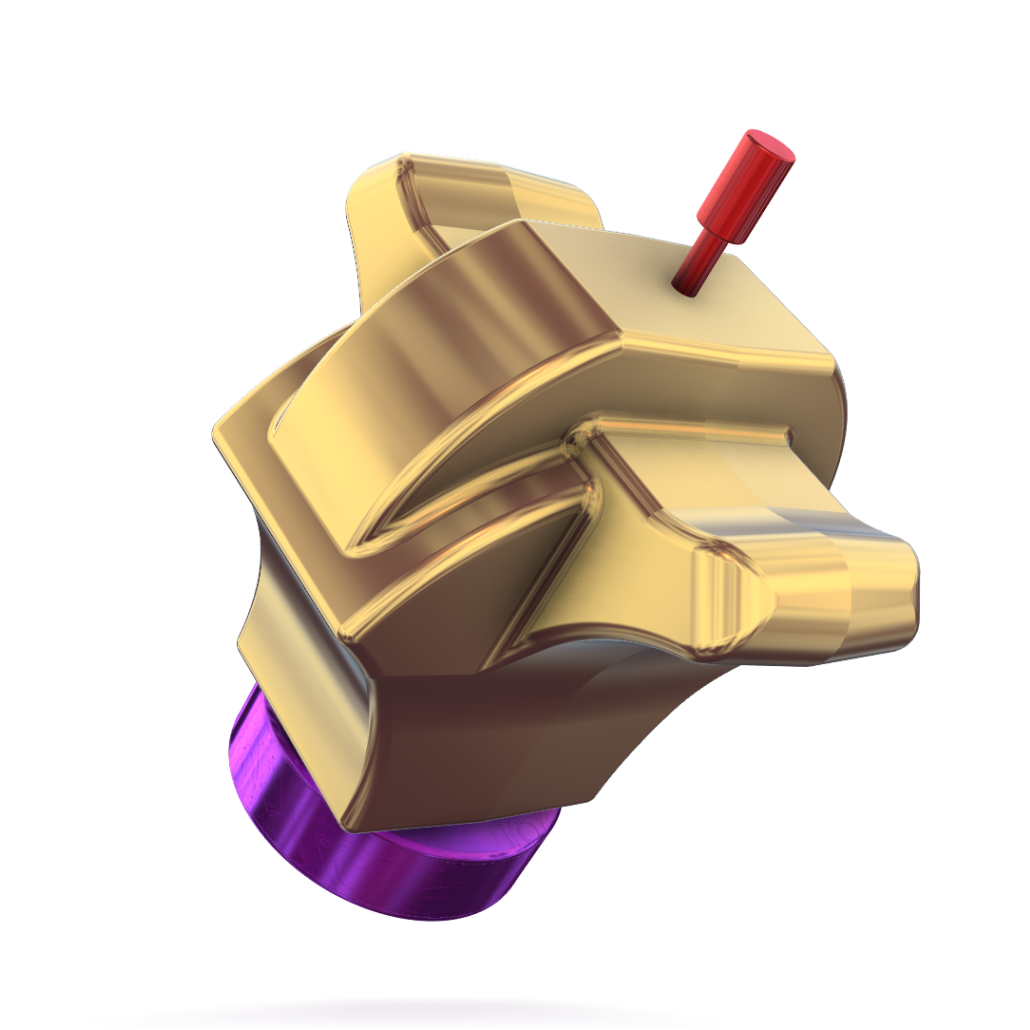 Illustration of the Morph‑Wing asymmetric core used inside the Roto Grip Transform Pearl bowling ball shown at an angle