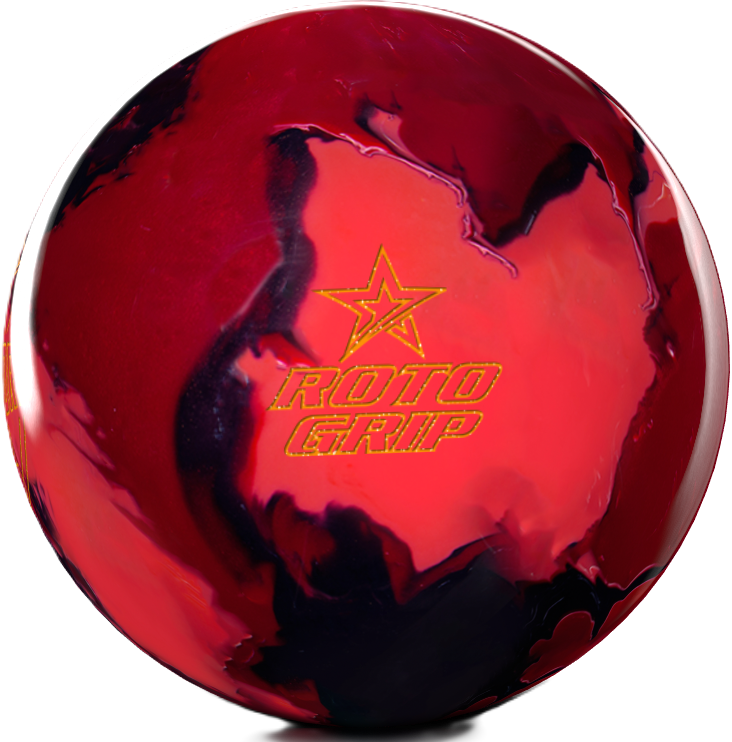 Side view of Roto Grip Transform Pearl with MicroTrax Pearl Reactive coverstock showing the Roto Grip Logo