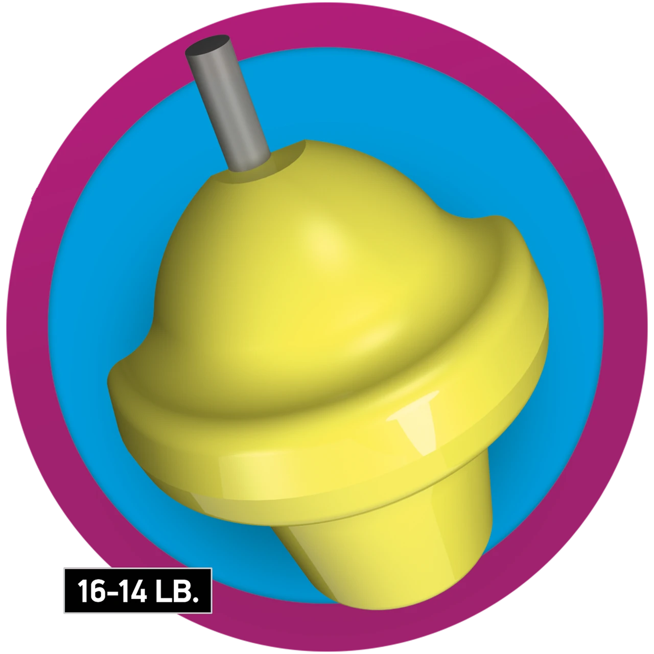 Radical Intel Tour modified Intel symmetric core Reliable line bowling ball side profile in weights 14 to 16 pounds