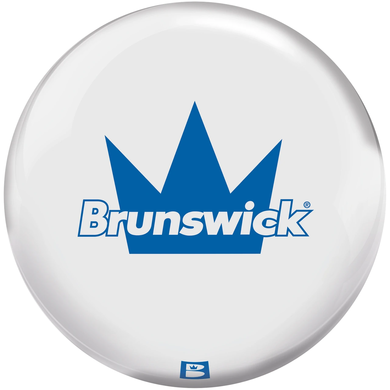 Brunswick Team Brunswick White straight spare bowling ball white finish