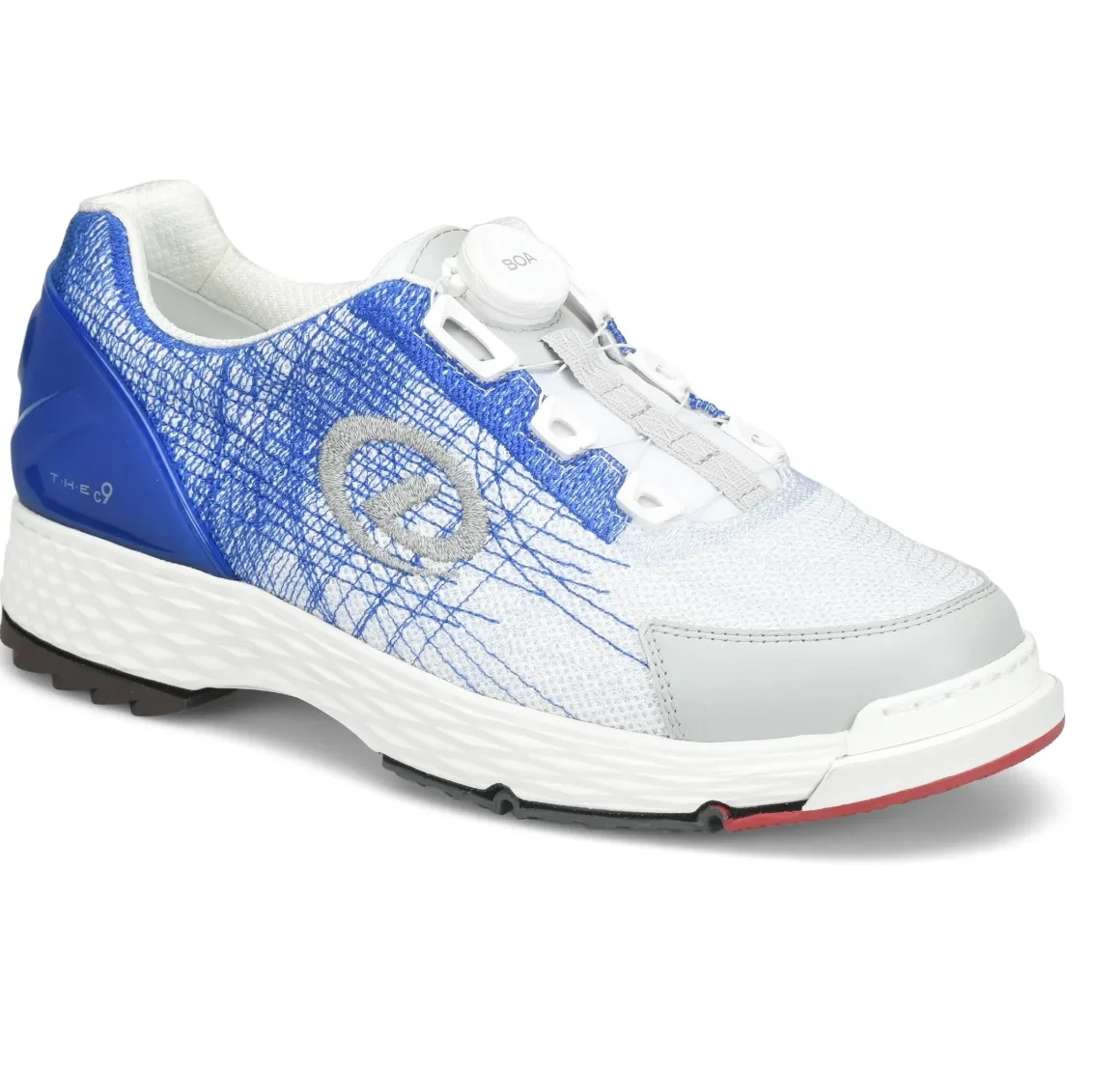 Dexter T·H·E C9 TechKnit BOA Blue White universal right left hand bowling shoes side view