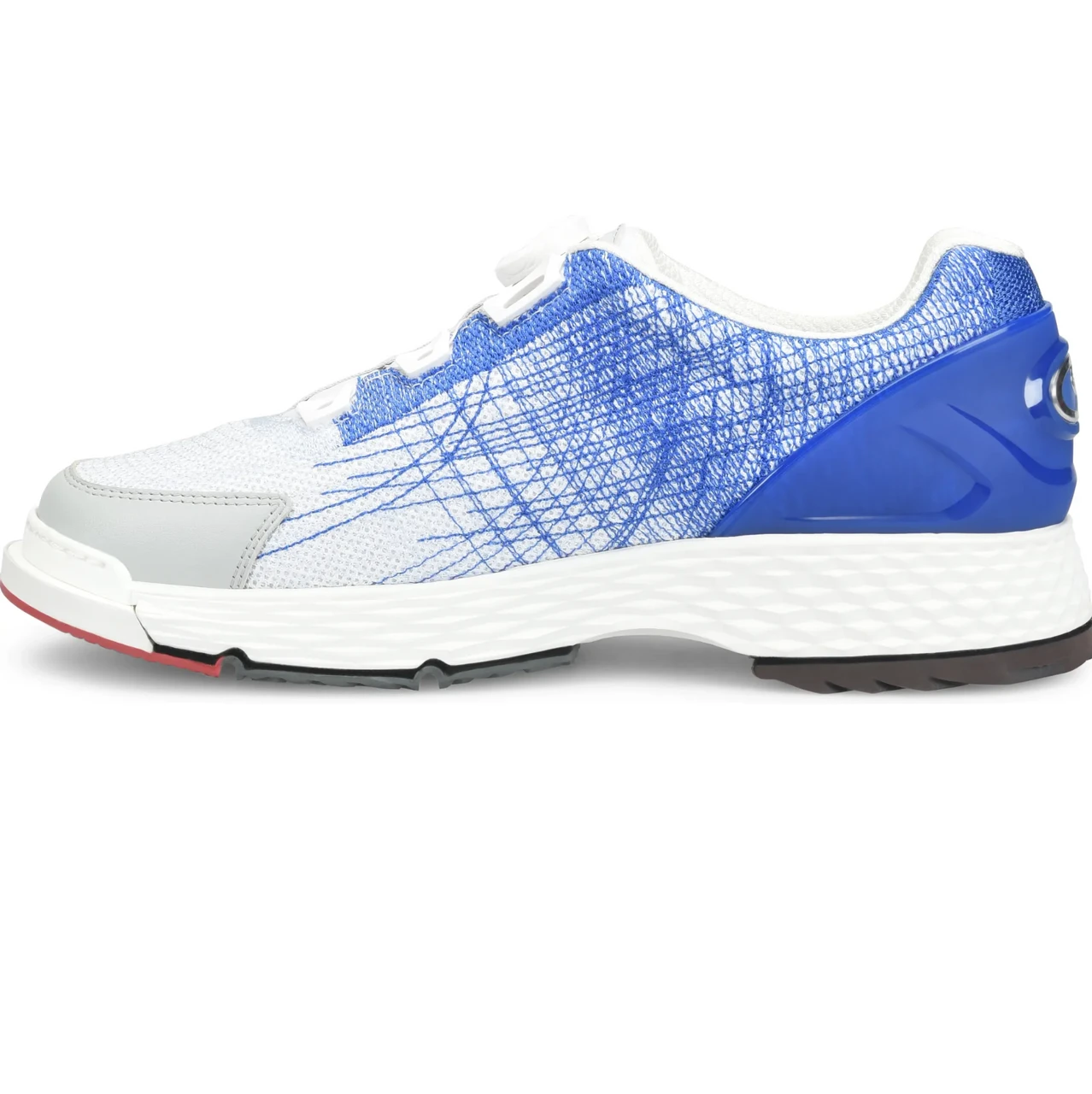 Dexter T·H·E C9 TechKnit BOA wide width blue white performance bowling shoe product shot