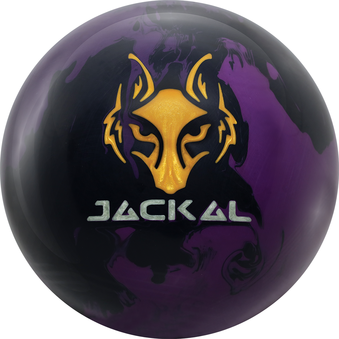 Motiv Jackal Ghost V2 heavy oil asymmetrical bowling ball front view