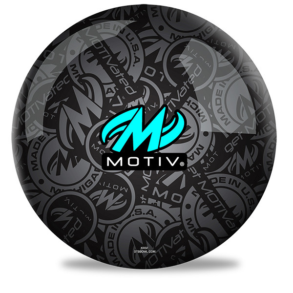Motiv Stadium Teal Spare Bowling Ball plastic polyester straight spare ball front view