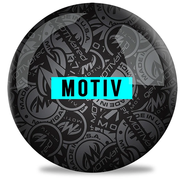 Motiv Stadium Teal USBC approved spare ball available 8 to 16 pounds with Motiv Logo in Teal