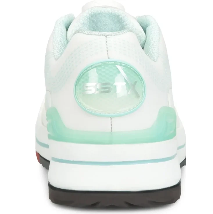 Back view of Dexter SSTx BOA White Seaglass womens bowling shoe