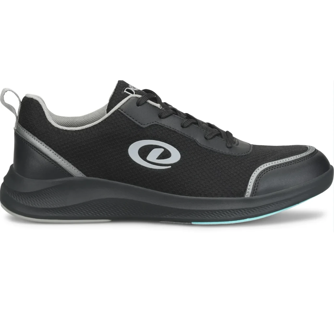 Dexter Pilot Pro Black Grey mens bowling shoes with plush EVA midsole and comfort padded collar