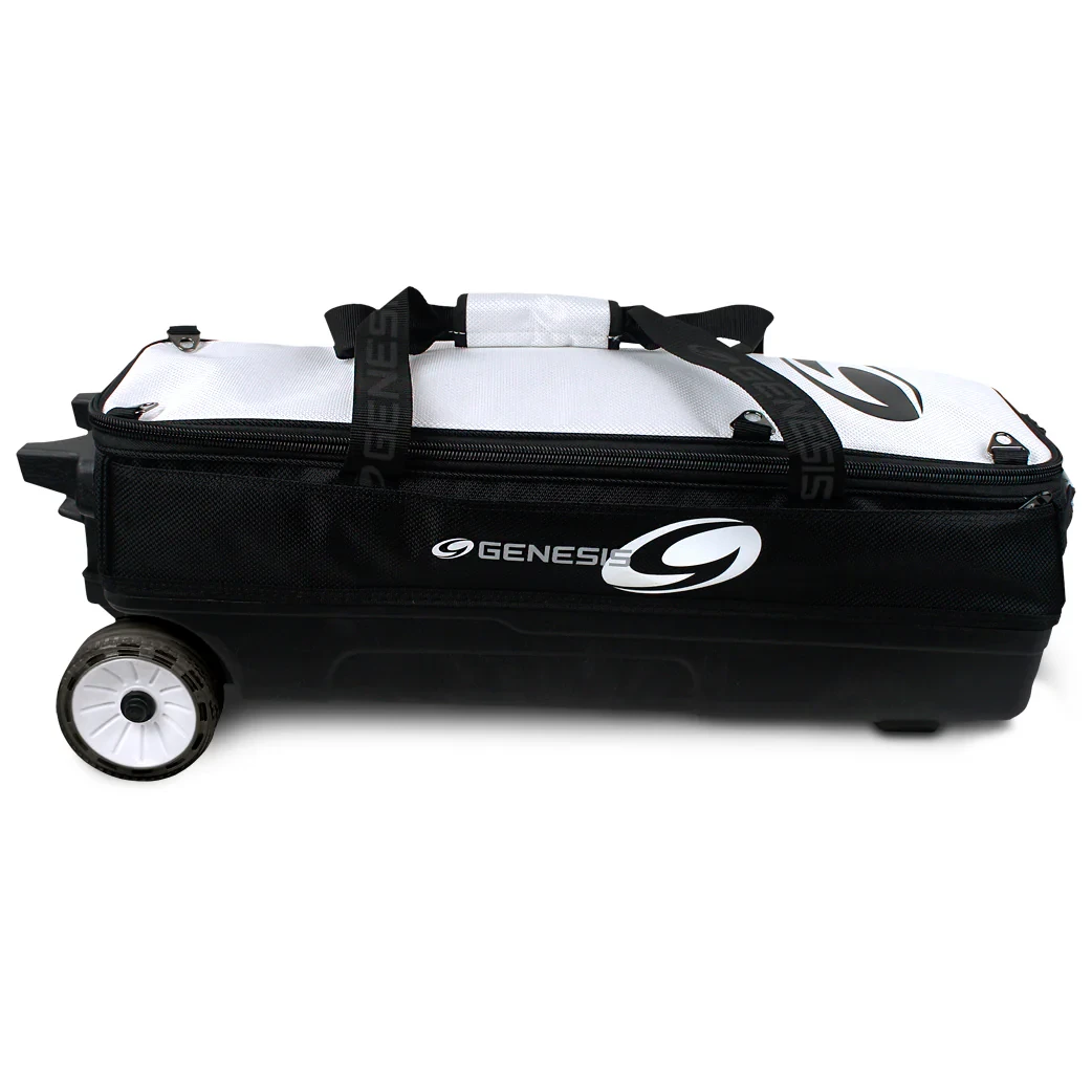 Side accessory compartment of Genesis Sport Modular 3 Ball Triple Tote Black
