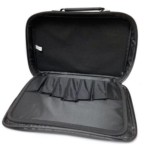 Open Vise IT Deluxe Accessory Bag with space for multiple IT interchangeable thumb inserts organized inside