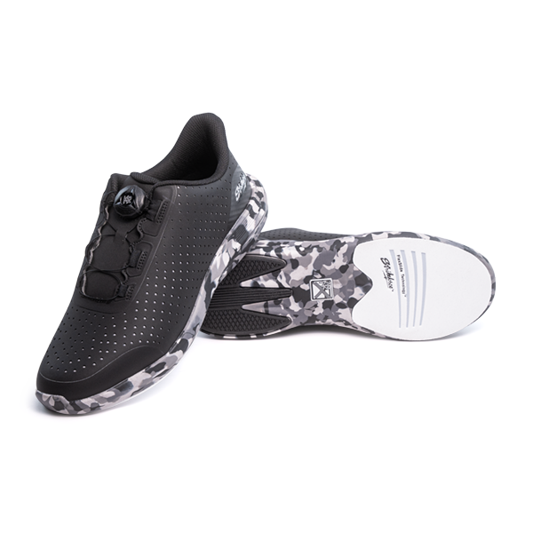 Close-up of Arrow FT Fast Twist dial lacing system on tongue