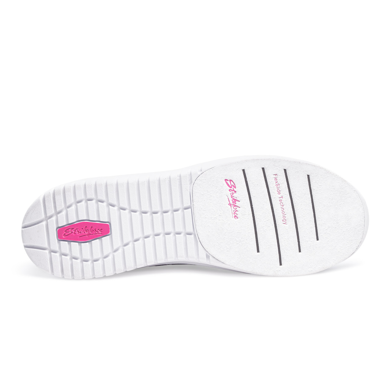 KR Strikeforce Rhythm sole showing FlexSlide microfiber pad on left shoe
